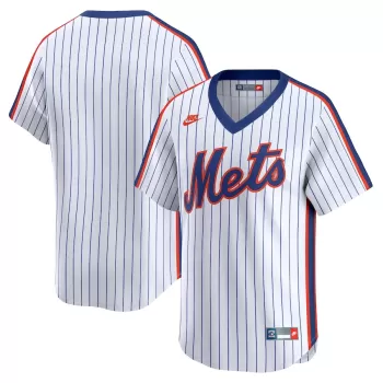 Men's New York Mets Nike White Cooperstown Collection Limited Jersey Men's New York Mets Nike White Cooperstown Collection Limited Jersey