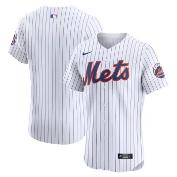 Men's New York Mets Nike White Home Elite Jersey Men's New York Mets Nike White Home Elite Jersey