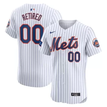 Men's New York Mets Nike White Home Elite Pick-A-Player Retired Roster Patch Jersey Men's New York Mets Nike White Home Elite Pick-A-Player Retired Roster Patch Jersey
