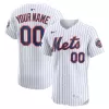 Men's New York Mets Nike White Home Elite Sponsor Patch Custom Jersey Men's New York Mets Nike White Home Elite Sponsor Patch Custom Jersey