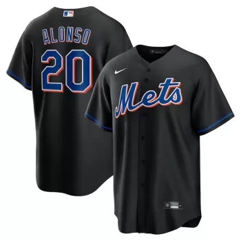 Men's New York Mets Pete Alonso Nike Black 2022 Alternate Replica Player Jersey Men's New York Mets Pete Alonso Nike Black 2022 Alternate Replica Player Jersey