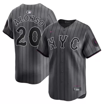 Men's New York Mets Pete Alonso Nike Graphite 2024 City Connect Limited Player Jersey Men's New York Mets Pete Alonso Nike Graphite 2024 City Connect Limited Player Jersey
