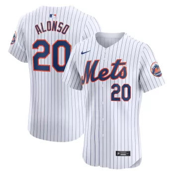 Men's New York Mets Pete Alonso Nike White Home Elite Jersey Men's New York Mets Pete Alonso Nike White Home Elite Jersey
