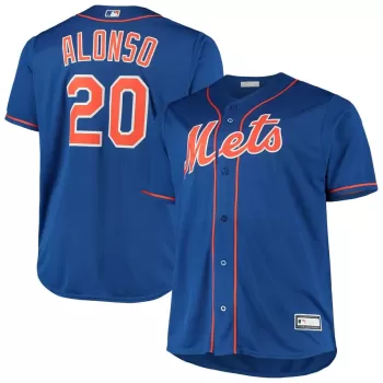 Men's New York Mets Pete Alonso Royal Big & Tall Replica Player Jersey Men's New York Mets Pete Alonso Royal Big & Tall Replica Player Jersey