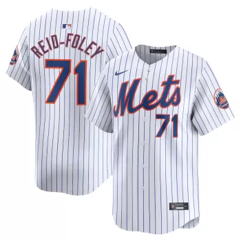 Men's New York Mets Sean Reid-Foley Nike White Home Limited Player Jersey Men's New York Mets Sean Reid-Foley Nike White Home Limited Player Jersey