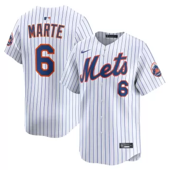 Men's New York Mets Starling Marte Nike White Alternate Limited Player Jersey Men's New York Mets Starling Marte Nike White Alternate Limited Player Jersey