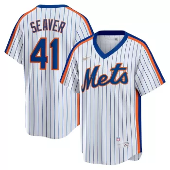 Men's New York Mets Tom Seaver Nike White Home Cooperstown Collection Player Jersey Men's New York Mets Tom Seaver Nike White Home Cooperstown Collection Player Jersey