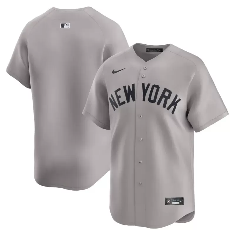Men's New York Yankees Nike Gray Away Limited Jersey Men's New York Yankees Nike Gray Away Limited Jersey