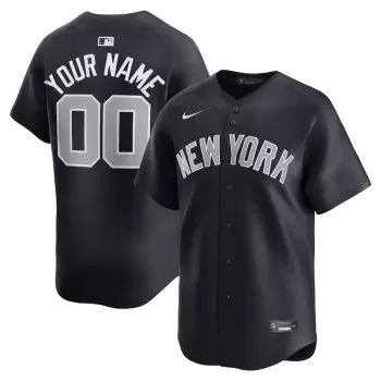 Men's New York Yankees Nike Navy Alternate Limited Custom Jersey Men's New York Yankees Nike Navy Alternate Limited Custom Jersey