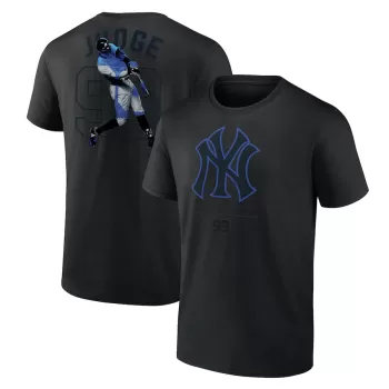 Men's New York Yankees Aaron Judge Black Double Play Name & Number T-Shirt Men's New York Yankees Aaron Judge Black Double Play Name & Number T-Shirt