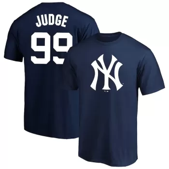 Men's New York Yankees Aaron Judge Navy Big & Tall Name & Number T-Shirt Men's New York Yankees Aaron Judge Navy Big & Tall Name & Number T-Shirt
