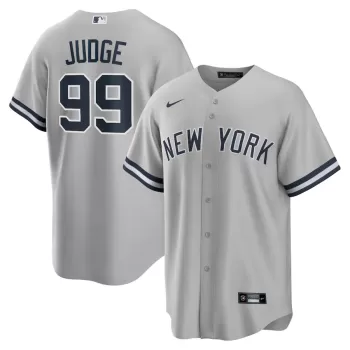Men's New York Yankees Aaron Judge Nike Gray Big & Tall Road Replica Player Jersey Men's New York Yankees Aaron Judge Nike Gray Big & Tall Road Replica Player Jersey