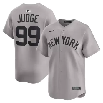 Men's New York Yankees Aaron Judge Nike Gray Road Limited Player Jersey Men's New York Yankees Aaron Judge Nike Gray Road Limited Player Jersey