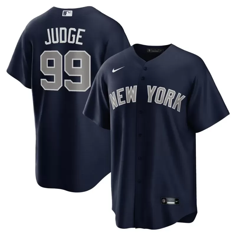 Men's New York Yankees Aaron Judge Nike Navy Alternate Replica Player Name Jersey Men's New York Yankees Aaron Judge Nike Navy Alternate Replica Player Name Jersey