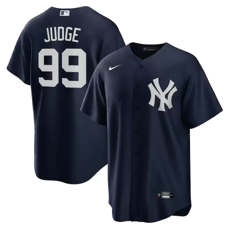 Men's New York Yankees Aaron Judge Nike Navy Big & Tall Alternate Replica Player Jersey Men's New York Yankees Aaron Judge Nike Navy Big & Tall Alternate Replica Player Jersey
