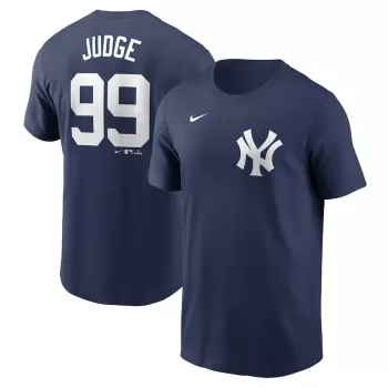 Men's New York Yankees Aaron Judge Nike Navy Fuse Name & Number T-Shirt Men's New York Yankees Aaron Judge Nike Navy Fuse Name & Number T-Shirt