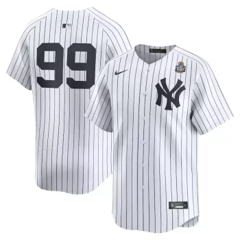 Men's New York Yankees Aaron Judge Nike White 2024 World Series Home Limited Player Jersey Men's New York Yankees Aaron Judge Nike White 2024 World Series Home Limited Player Jersey