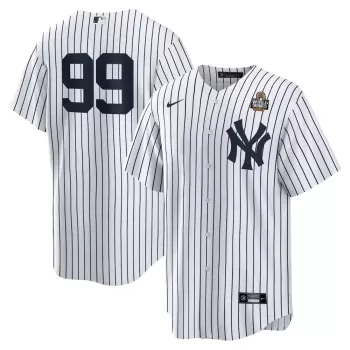 Men's New York Yankees Aaron Judge Nike White 2024 World Series Home Replica Player Jersey