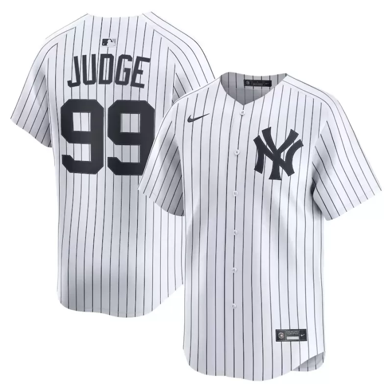 Men's New York Yankees Aaron Judge Nike White Alternate Limited Player Jersey Men's New York Yankees Aaron Judge Nike White Alternate Limited Player Jersey