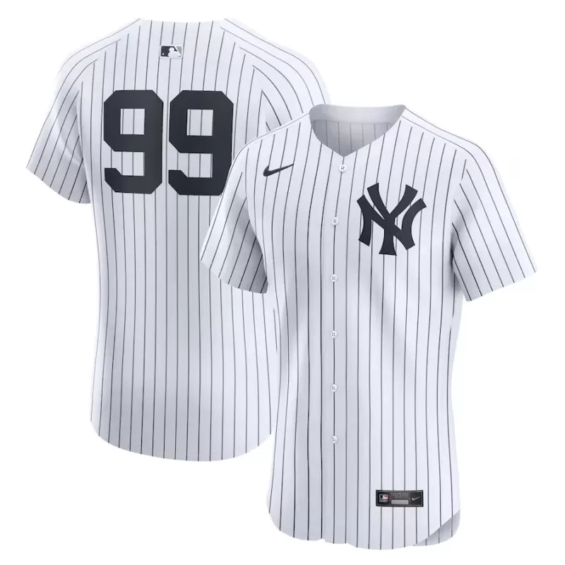 Men's New York Yankees Aaron Judge Nike White Home Elite Player Jersey Men's New York Yankees Aaron Judge Nike White Home Elite Player Jersey