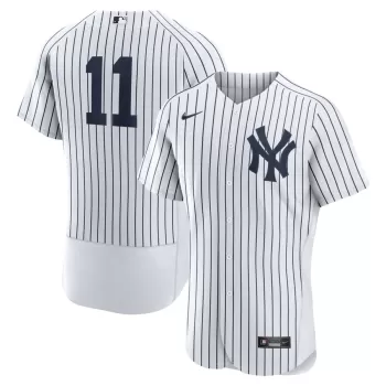 Men's New York Yankees Anthony Volpe Nike White/Navy Home Authentic Jersey