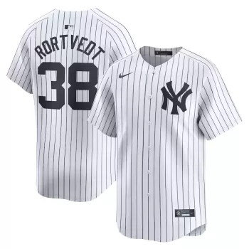 Men's New York Yankees Ben Rortvedt Nike White Home Limited Player Jersey Men's New York Yankees Ben Rortvedt Nike White Home Limited Player Jersey