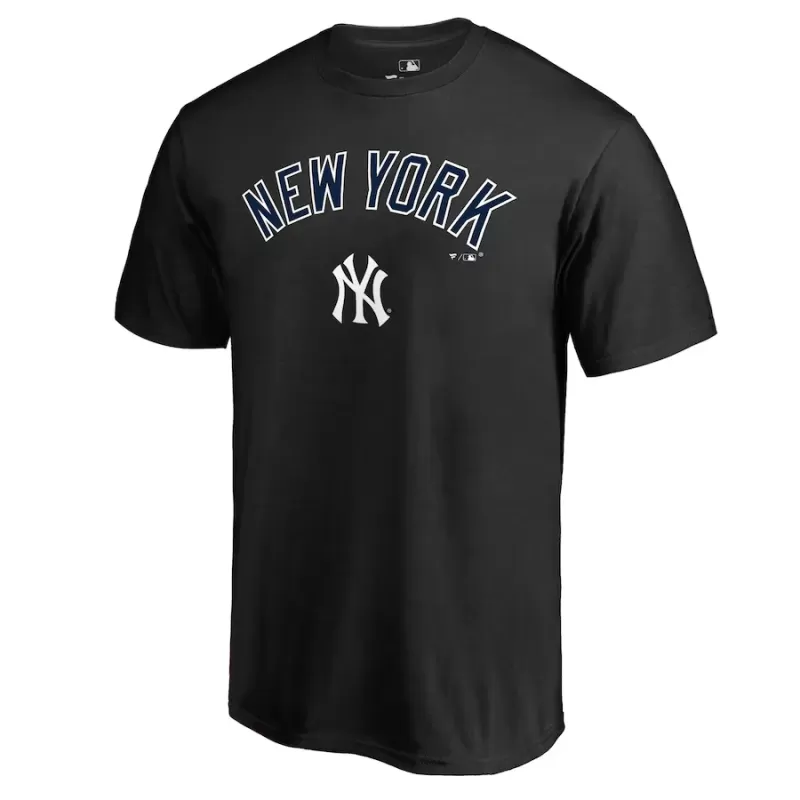 Men's New York Yankees Black Team Lockup T-Shirt Men's New York Yankees Black Team Lockup T-Shirt