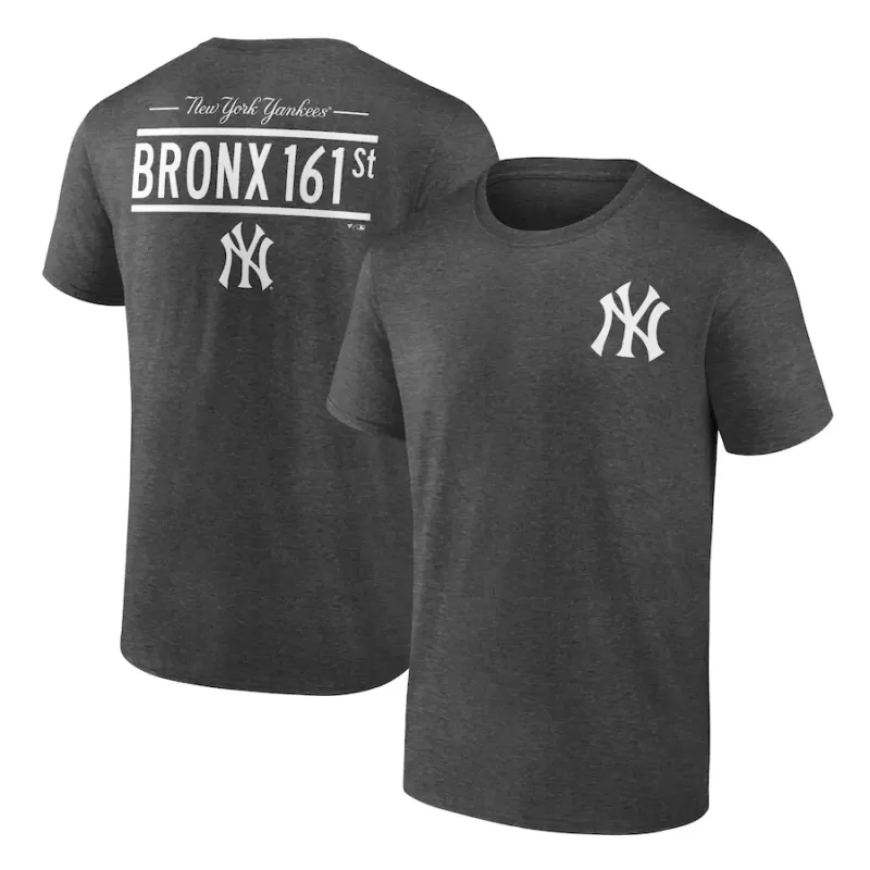 Men's New York Yankees Charcoal Hometown Collection Bronx Sign T-Shirt Men's New York Yankees Charcoal Hometown Collection Bronx Sign T-Shirt