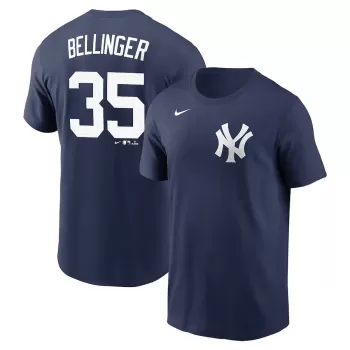Men's New York Yankees Cody Bellinger Nike Navy Fuse Name & Number T-Shirt Men's New York Yankees Cody Bellinger Nike Navy Fuse Name & Number T-Shirt