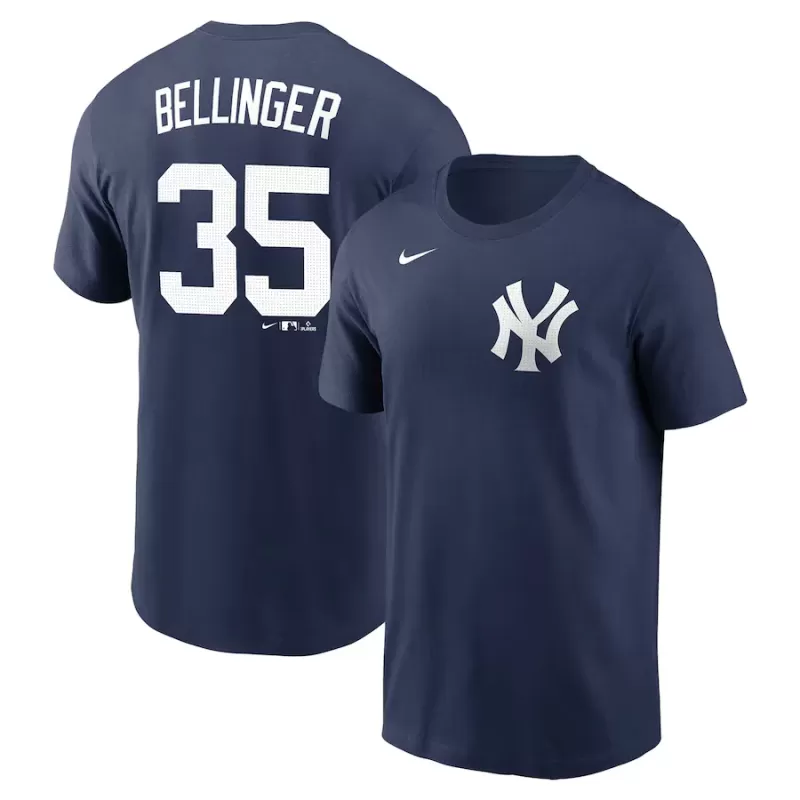 Men's New York Yankees Cody Bellinger Nike Navy Fuse Name & Number T-Shirt Men's New York Yankees Cody Bellinger Nike Navy Fuse Name & Number T-Shirt