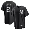 Men's New York Yankees Derek Jeter Nike Black Official Replica Player Jersey Men's New York Yankees Derek Jeter Nike Black Official Replica Player Jersey