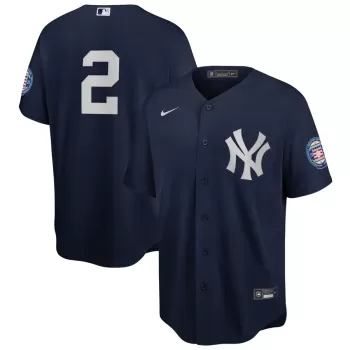 Men's New York Yankees Derek Jeter Nike Navy 2020 Hall of Fame Induction Alternate Replica Player Jersey Men's New York Yankees Derek Jeter Nike Navy 2020 Hall of Fame Induction Alternate Replica Player Jersey