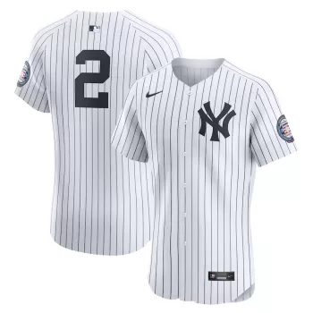 Men's New York Yankees Derek Jeter Nike White Home Elite Jersey Men's New York Yankees Derek Jeter Nike White Home Elite Jersey