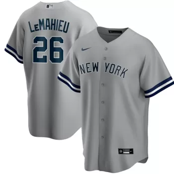 Men's New York Yankees DJ LeMahieu Nike Gray Road Replica Player Jersey Men's New York Yankees DJ LeMahieu Nike Gray Road Replica Player Jersey