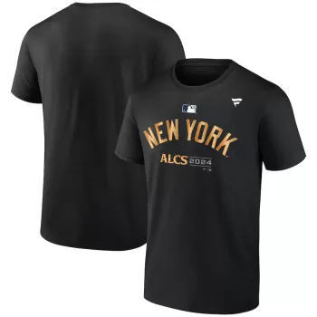 Men's New York Yankees Fanatics Black 2024 American League Division Series Champions Locker Room T-Shirt Men's New York Yankees Fanatics Black 2024 American League Division Series Champions Locker Room T-Shirt