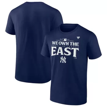 Men's New York Yankees Fanatics Navy 2024 AL East Division Champions Locker Room T-Shirt Men's New York Yankees Fanatics Navy 2024 AL East Division Champions Locker Room T-Shirt