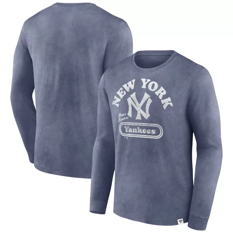 Men's New York Yankees Fanatics Navy Circus Catch Long Sleeve T-Shirt Men's New York Yankees Fanatics Navy Circus Catch Long Sleeve T-Shirt