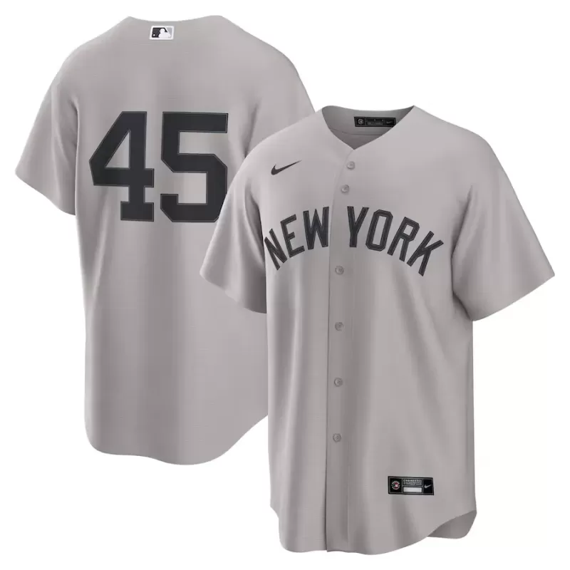 Men's New York Yankees Gerrit Cole Nike Gray Alternate Replica 2.0 Player Jersey