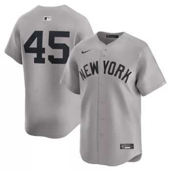 Men's New York Yankees Gerrit Cole Nike Gray Away Limited Player Jersey Men's New York Yankees Gerrit Cole Nike Gray Away Limited Player Jersey