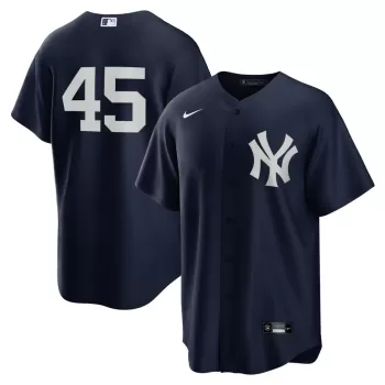 Men's New York Yankees Gerrit Cole Nike Navy Alternate Replica Player Name Jersey Men's New York Yankees Gerrit Cole Nike Navy Alternate Replica Player Name Jersey