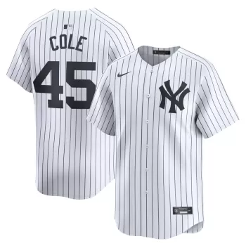 Men's New York Yankees Gerrit Cole Nike White Home Limited Player Jersey Men's New York Yankees Gerrit Cole Nike White Home Limited Player Jersey