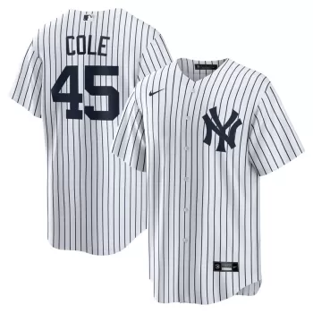 Men's New York Yankees Gerrit Cole Nike White Home Replica Player Name Jersey Men's New York Yankees Gerrit Cole Nike White Home Replica Player Name Jersey