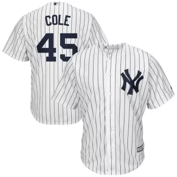 Men's New York Yankees Gerrit Cole White/Navy Big & Tall Replica Player Jersey Men's New York Yankees Gerrit Cole White/Navy Big & Tall Replica Player Jersey