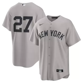 Men's New York Yankees Giancarlo Stanton Nike Gray Alternate Replica 2.0 Player Jersey Men's New York Yankees Giancarlo Stanton Nike Gray Alternate Replica 2.0 Player Jersey