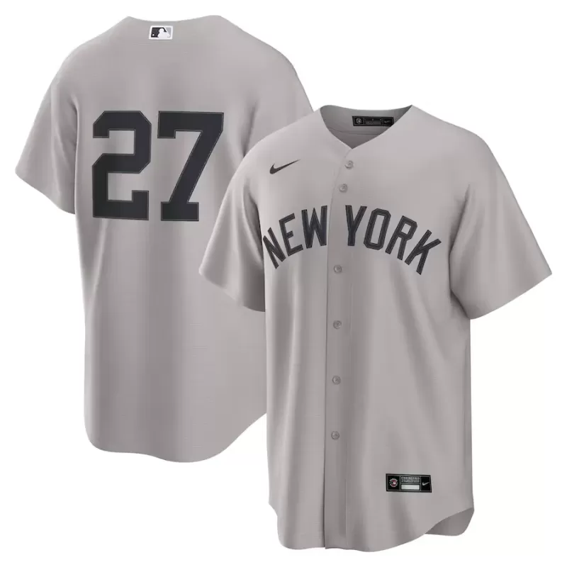 Men's New York Yankees Giancarlo Stanton Nike Gray Alternate Replica 2.0 Player Jersey Men's New York Yankees Giancarlo Stanton Nike Gray Alternate Replica 2.0 Player Jersey