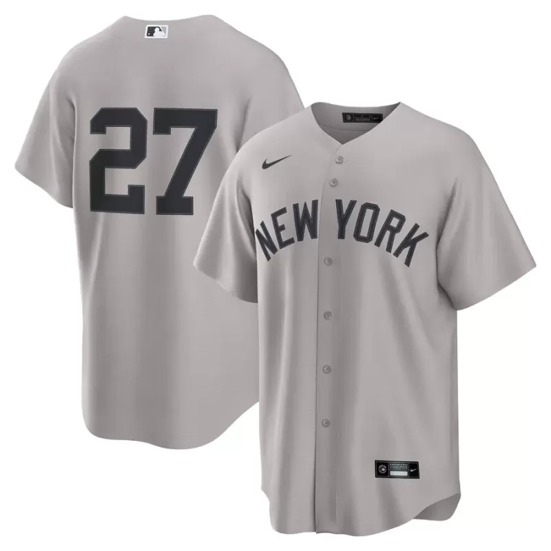 Men's New York Yankees Giancarlo Stanton Nike Gray Road Replica Jersey Men's New York Yankees Giancarlo Stanton Nike Gray Road Replica Jersey
