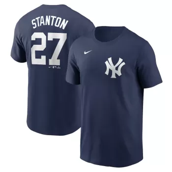 Men's New York Yankees Giancarlo Stanton Nike Navy Fuse Name & Number T-Shirt Men's New York Yankees Giancarlo Stanton Nike Navy Fuse Name & Number T-Shirt