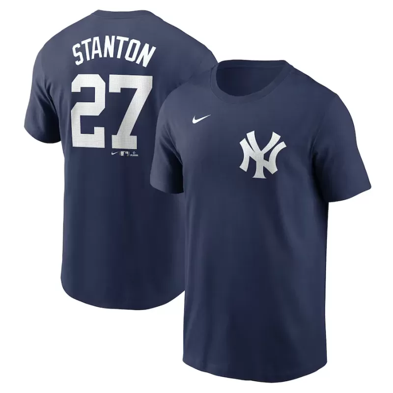 Men's New York Yankees Giancarlo Stanton Nike Navy Fuse Name & Number T-Shirt Men's New York Yankees Giancarlo Stanton Nike Navy Fuse Name & Number T-Shirt