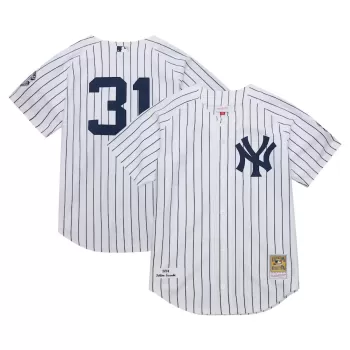 Men's New York Yankees Ichiro Suzuki Mitchell & Ness White 2014 Cooperstown Collection Authentic Throwback Jersey Men's New York Yankees Ichiro Suzuki Mitchell & Ness White 2014 Cooperstown Collection Authentic Throwback Jersey