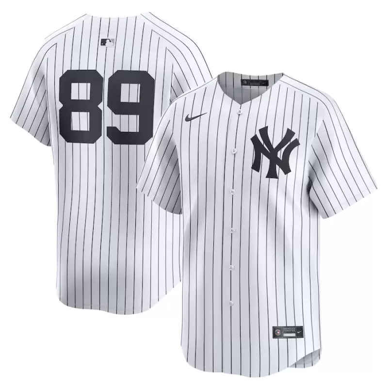 Men's New York Yankees Jasson Domínguez Nike White Home Limited Player Jersey